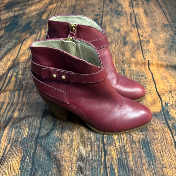BODEN Stratford Leather Ankle Boots in Red Merlot EU 39 / US 8 - Picture 5 of 14